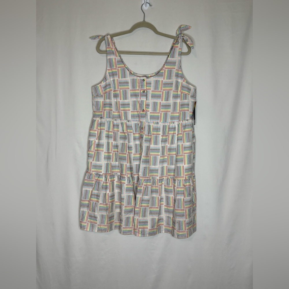 NWT Prife Multicolor Checkered Mini Dress